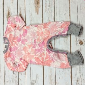 Burt's Bees Baby Floral Romper 0-3M